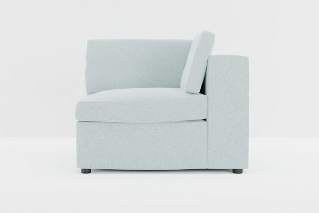 Destin Delray Light Green Fabric Corner Chair