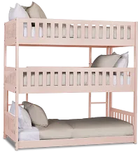 Charleston Pink Triple Bunk Bed