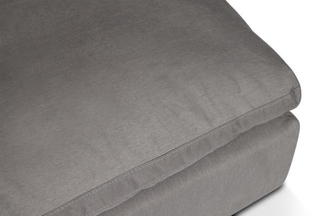 Nixon Light Gray Fabric Cocktail Ottoman