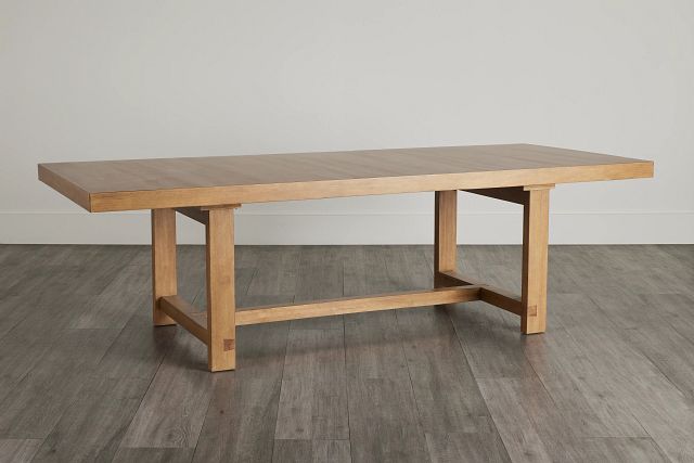 Vail Light Tone Trestle Table