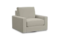 Edgewater Suave Beige Swivel Chair