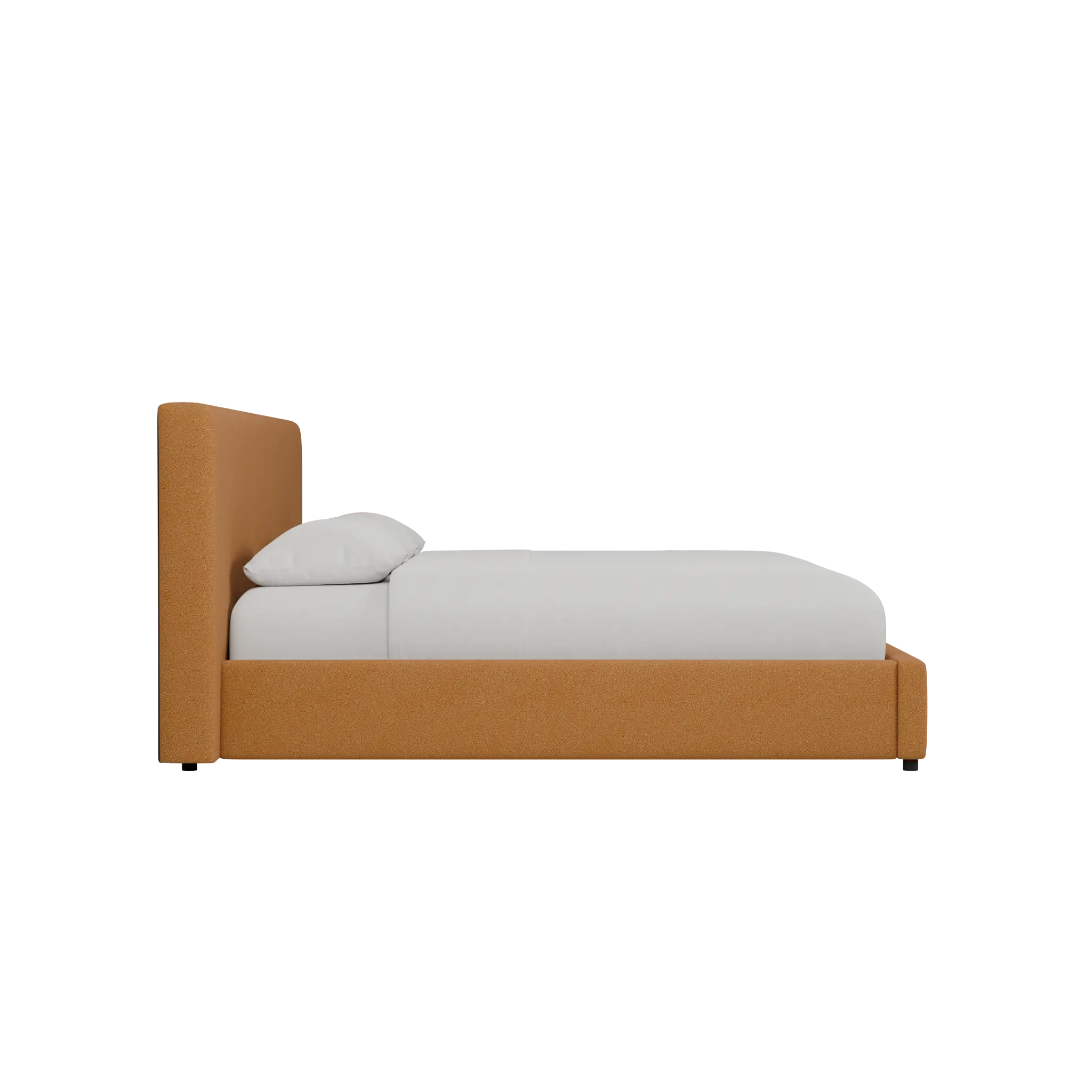 Grayton Elite Light Brown 44" Upholstered Platform Bed Grayton Elite Light Brown 44" Upholstered Platform Bed