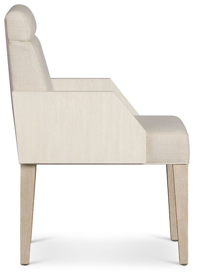 Miramar Light Tone Upholstered Arm Chair