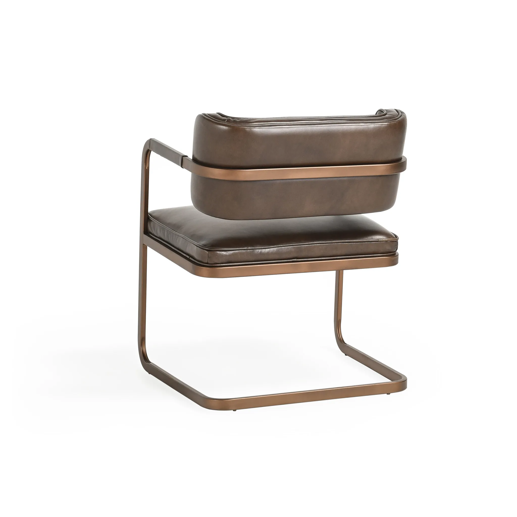 Mando Brown Upholstered Arm Chair