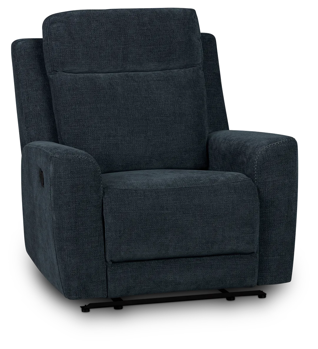 Dean Dark Blue Fabric Recliner