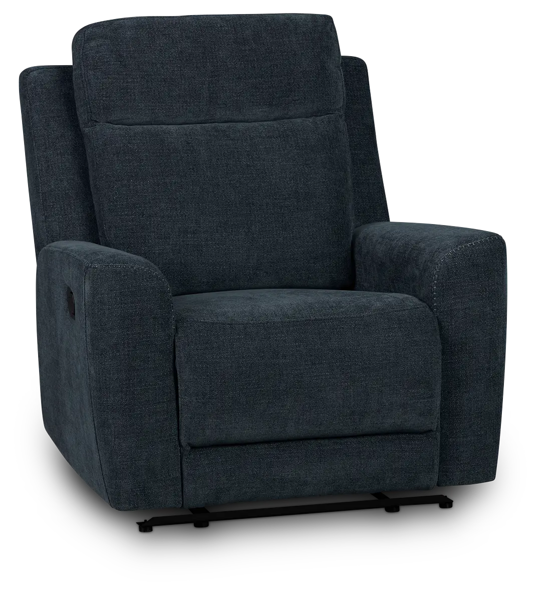 Dean Dark Blue Fabric Recliner Dean Dark Blue Fabric Recliner