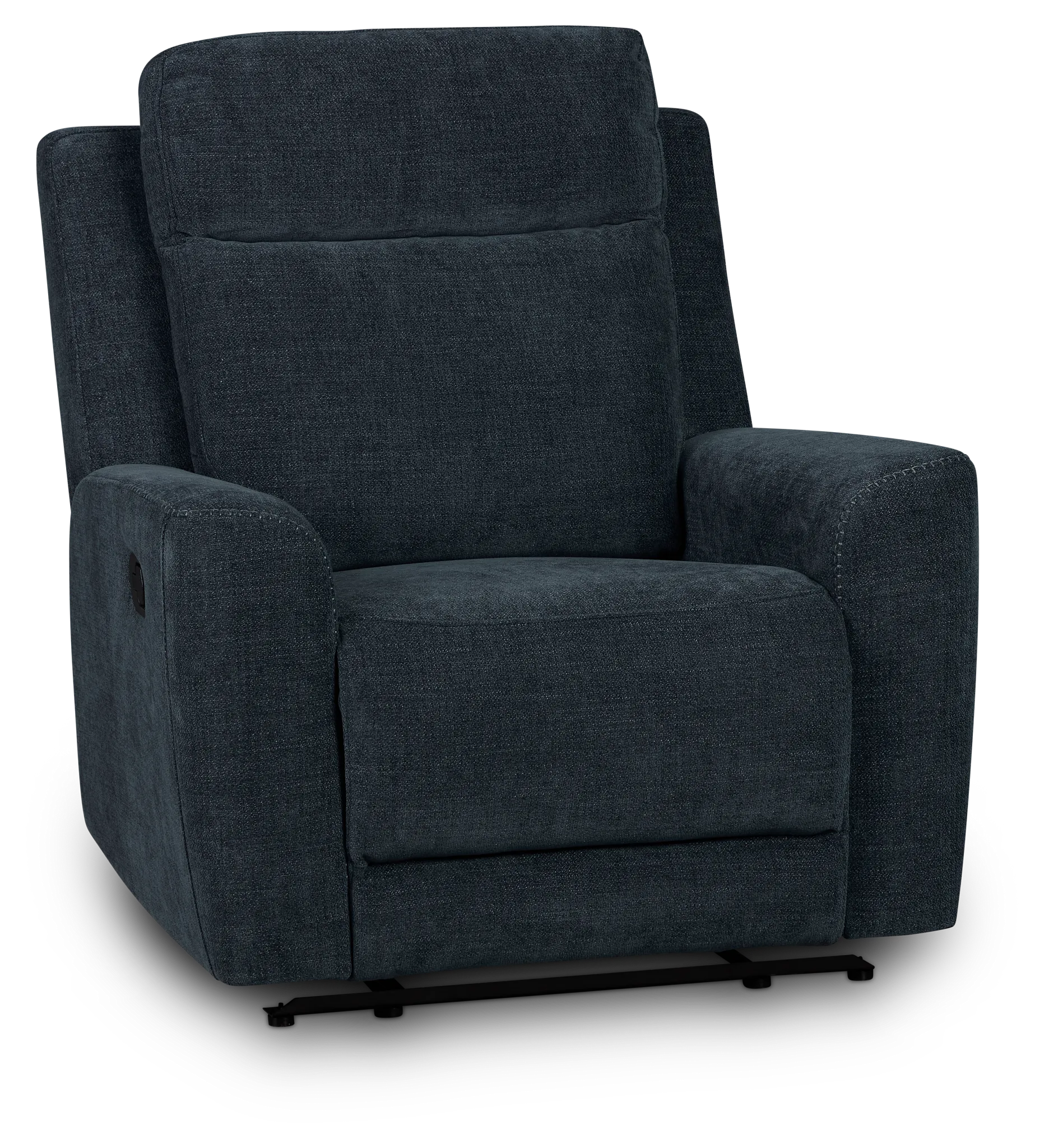 Dean Dark Blue Fabric Recliner