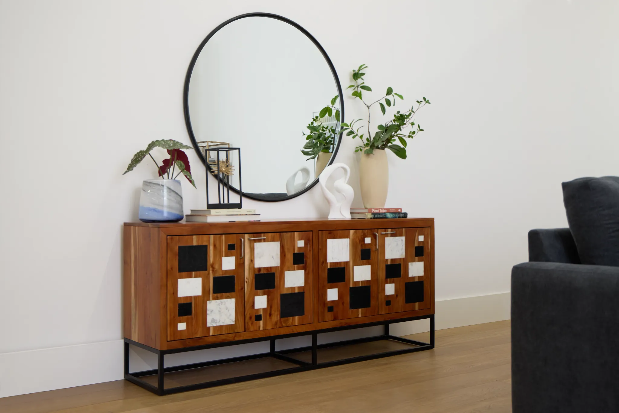 Zabi Light Tone Four-door Cabinet