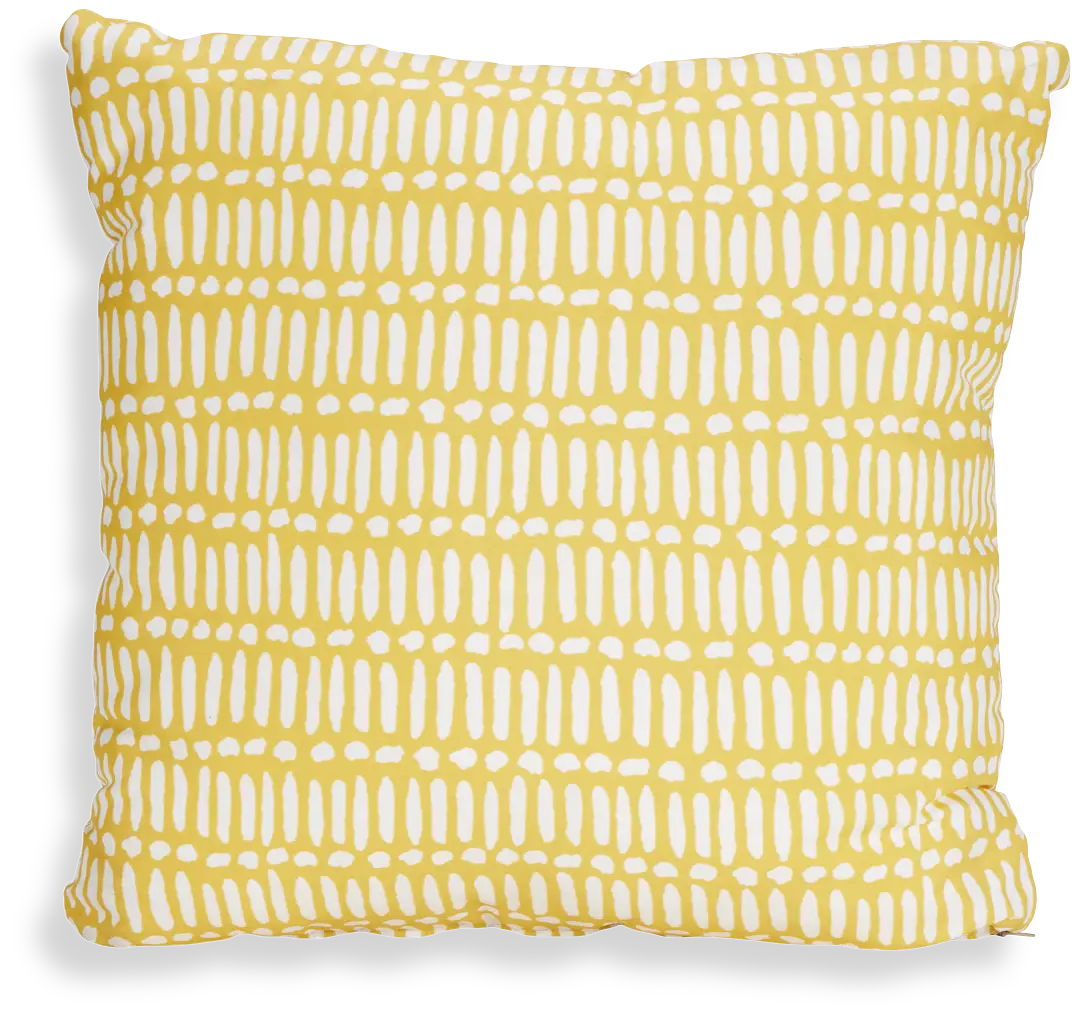 Deja Yellow 20" Indoor/outdoor Accent Pillow Deja Yellow 20" Indoor/outdoor Accent Pillow
