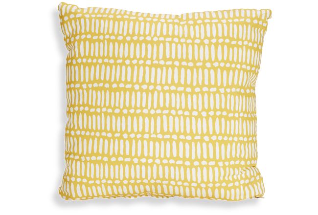 Deja Yellow 20" Indoor/outdoor Accent Pillow