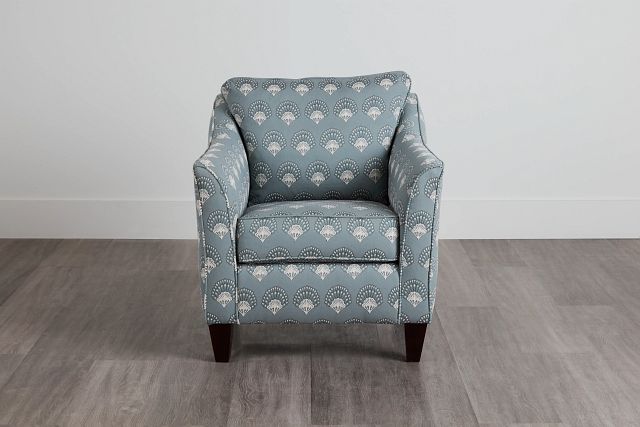 Chantilly Blue Fabric Accent Chair