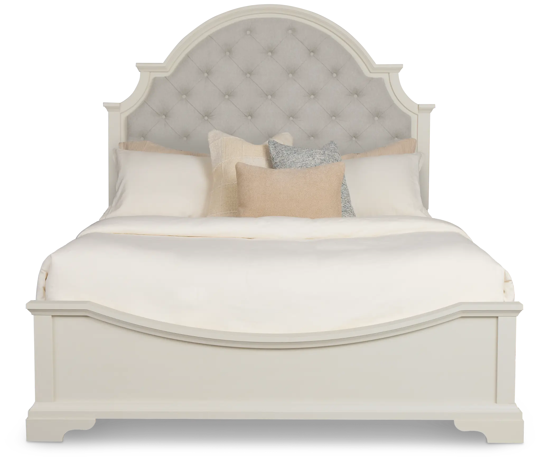 Charlotte White Uph Panel Bed Charlotte White Uph Panel Bed