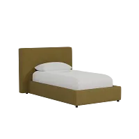 Grayton Peyton White 44" Upholstered Platform Bed