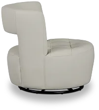 Zion Light Beige Micro Swivel Accent Chair