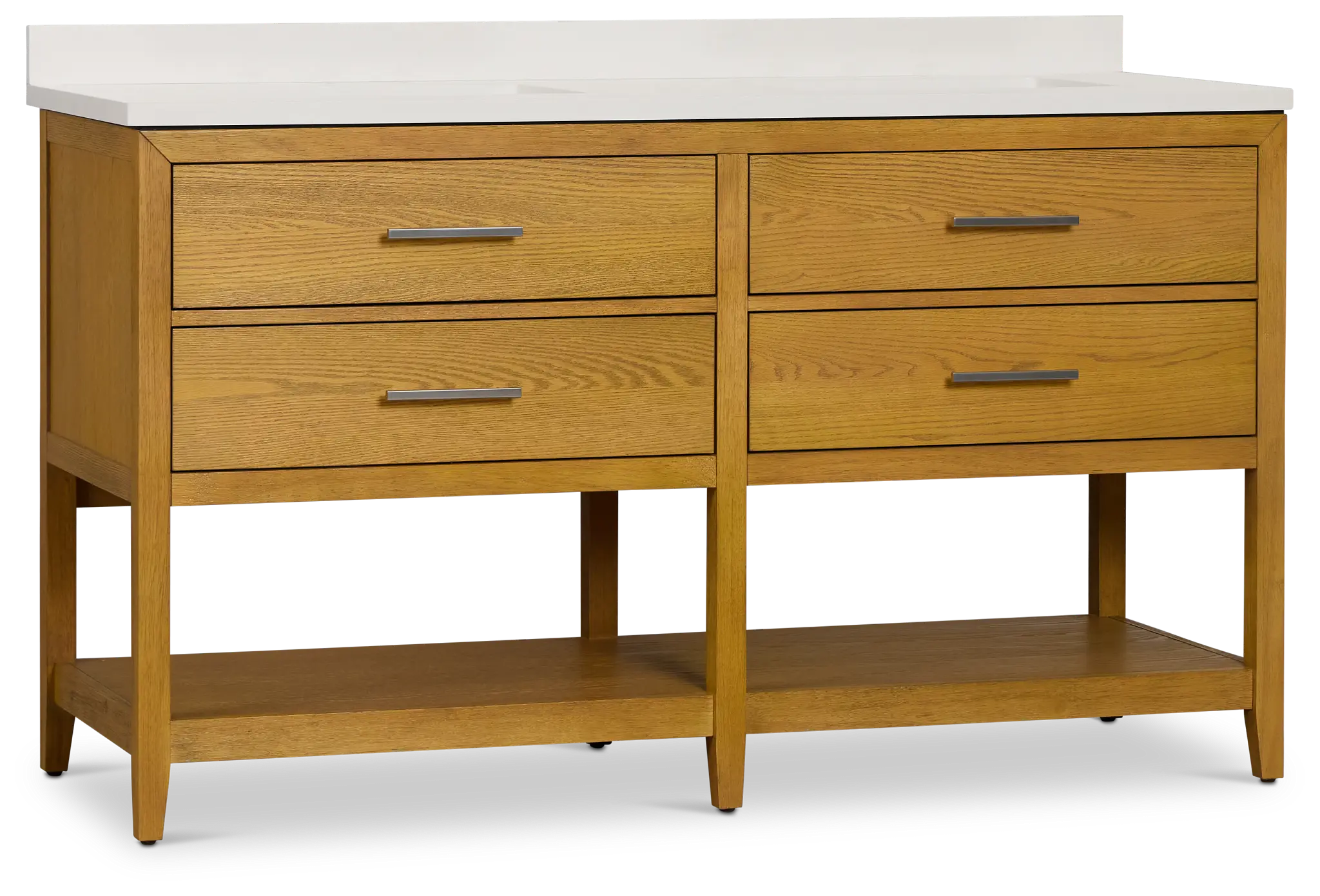 Alden Light Tone 60" Double Bathroom Vanity Alden Light Tone 60" Double Bathroom Vanity