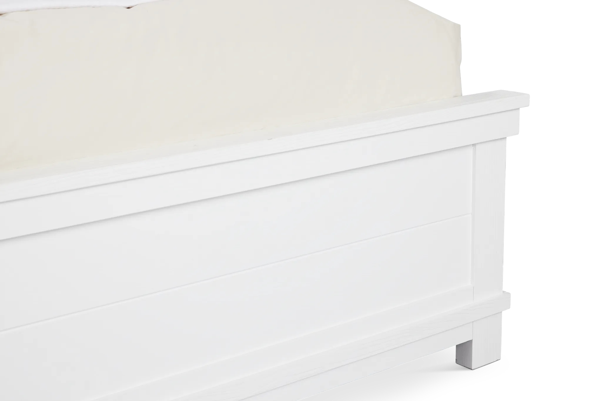 Anton White Panel Bed