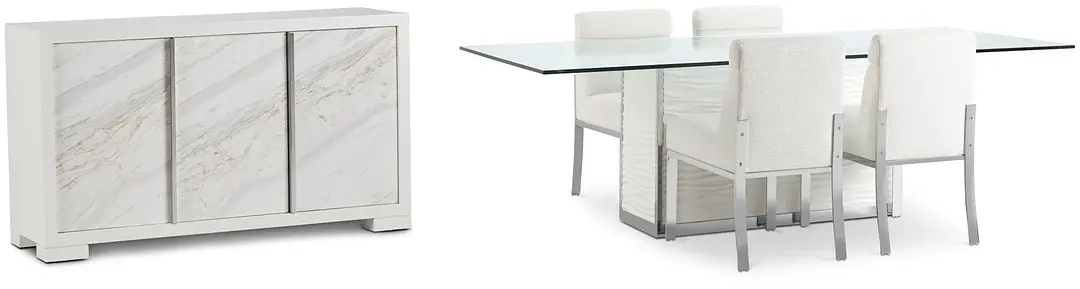 Ocean Drive 100" Glass Dining Room Ocean Drive 100" Glass Dining Room