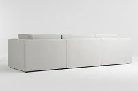 Destin Maguire Ivory Fabric 4-piece Bumper Sectional