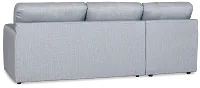 Rhodes Light Blue Fabric Left Chaise Sectional