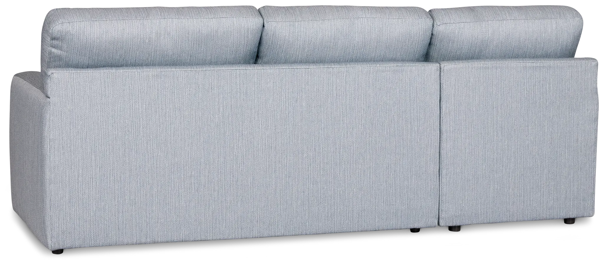 Rhodes Light Blue Fabric Left Chaise Sectional Rhodes Light Blue Fabric Left Chaise Sectional