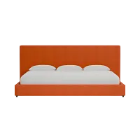 Grayton Joya Orange 54" Upholstered Platform Bed