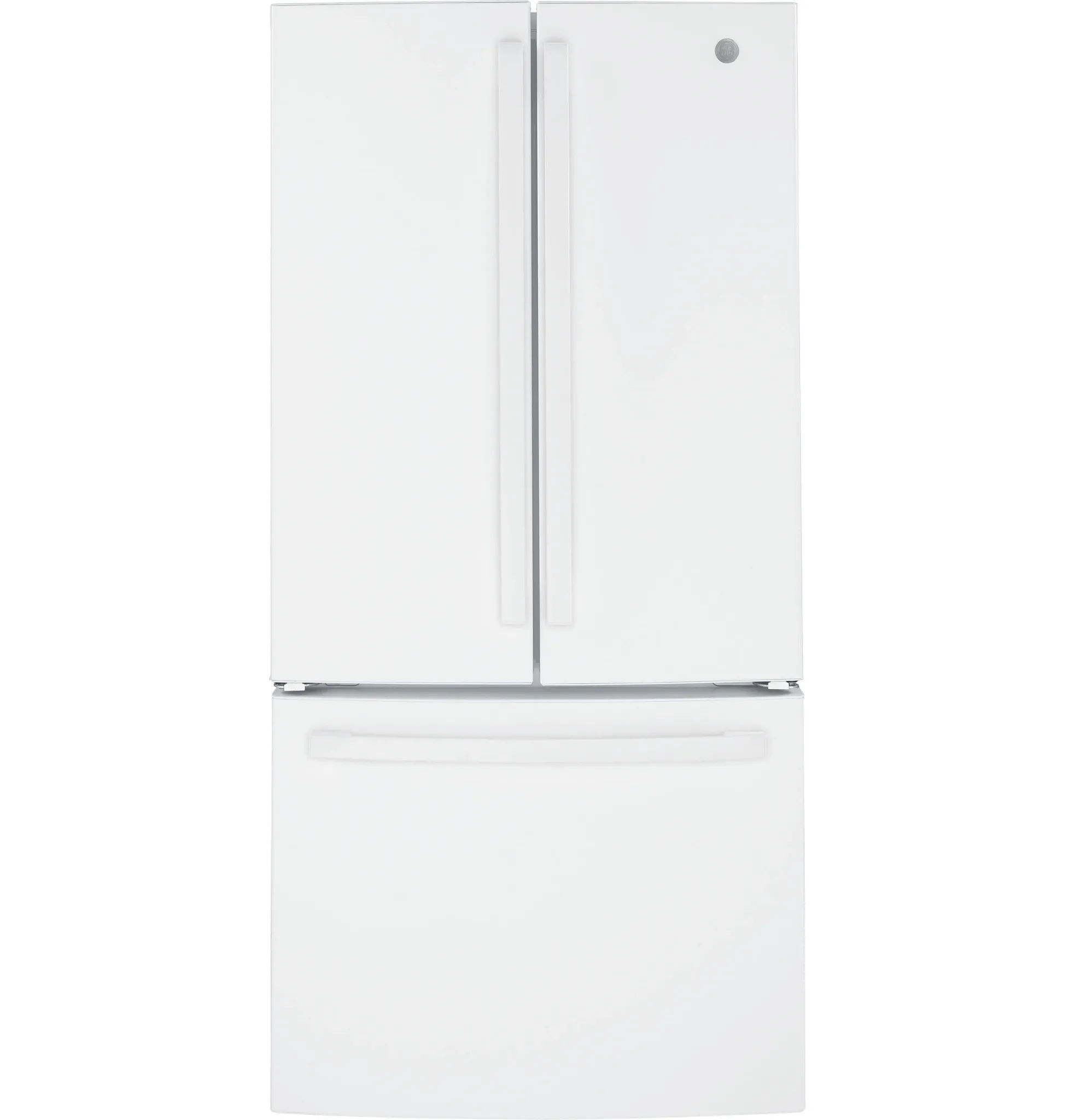 Ge 19 Series White Bottom Freezer Refrigerator