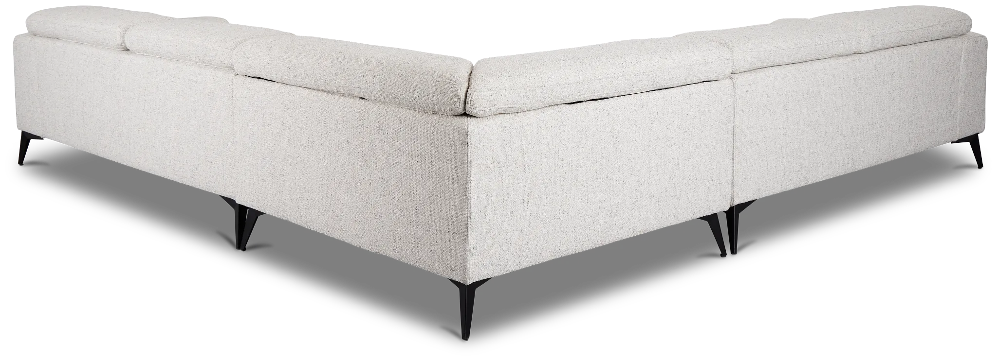 Alina Beige Fabric Small Two-arm Sectional