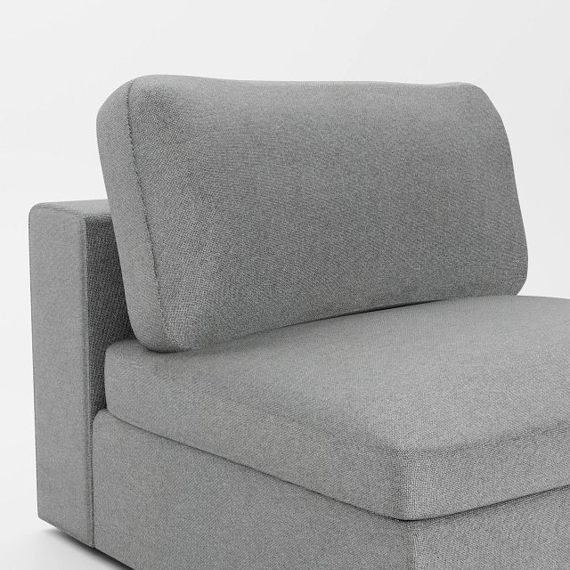 Destin Suave Gray Fabric Swivel Chair