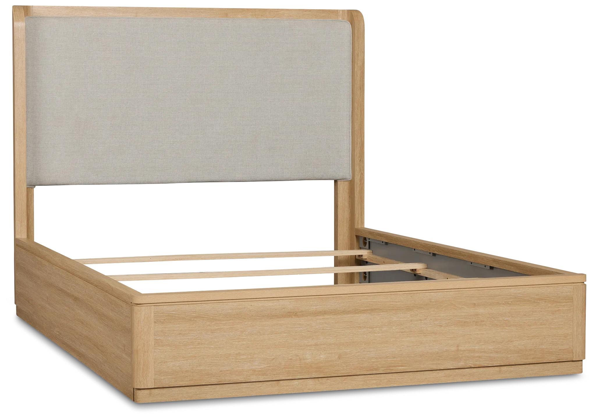 Emory Light Tone Upholstered Platform Bed