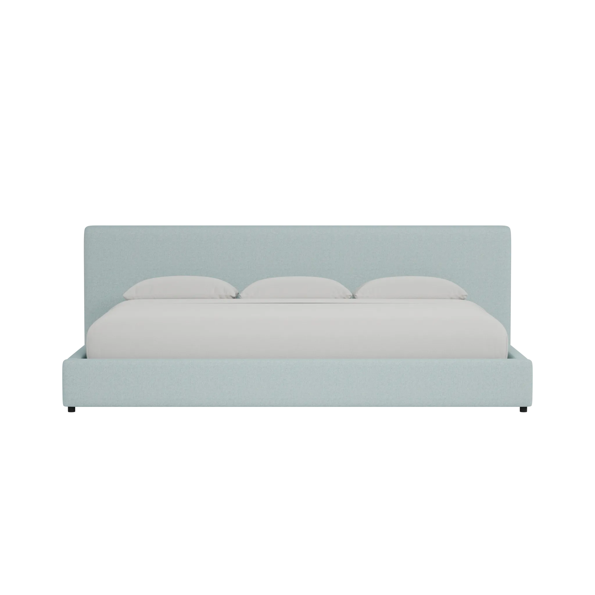 Grayton Elite Light Blue 44" Upholstered Platform Bed