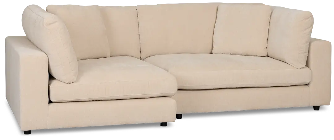 Lounge Light Beige Fabric Left Chaise Sectional Lounge Light Beige Fabric Left Chaise Sectional