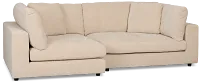 Lounge Light Beige Fabric Left Chaise Sectional