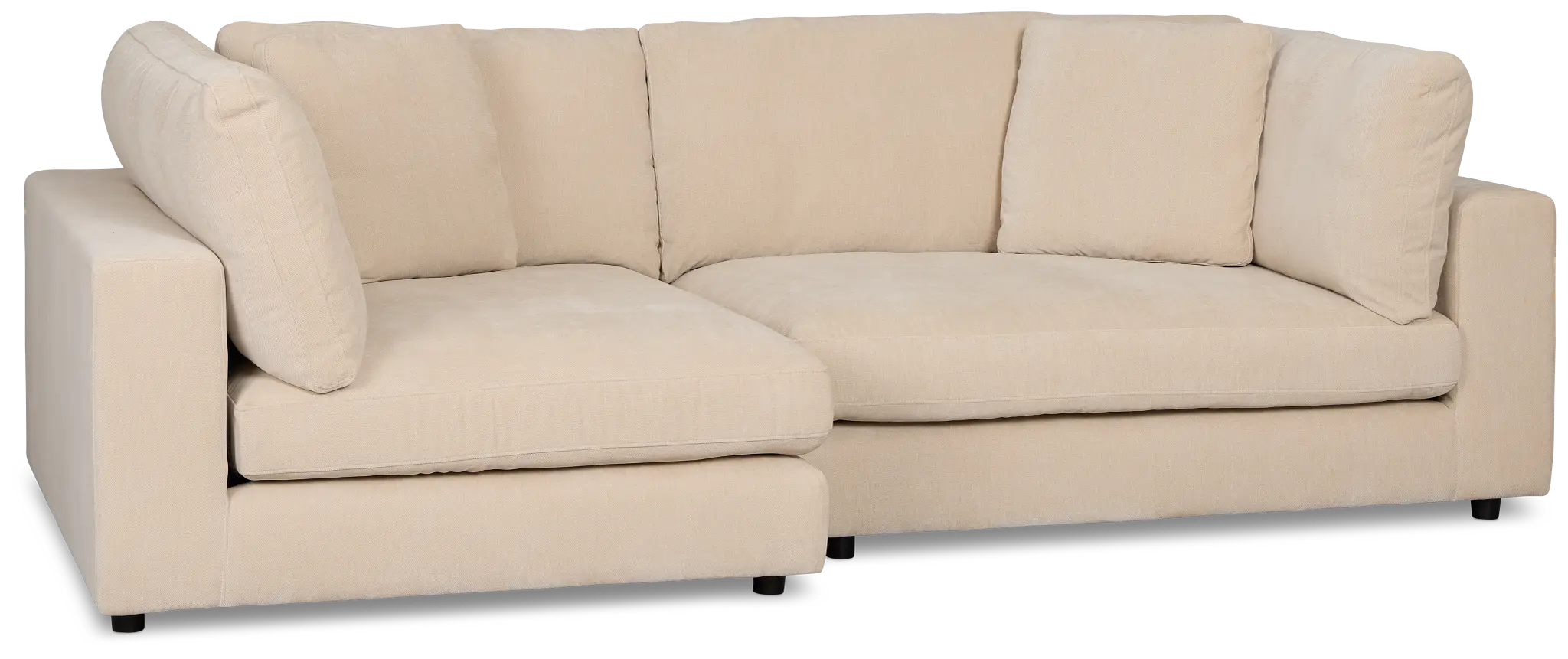 Lounge Light Beige Fabric Left Chaise Sectional Lounge Light Beige Fabric Left Chaise Sectional