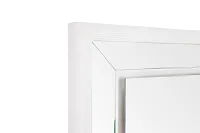 Bal Harbour White Floor Mirror