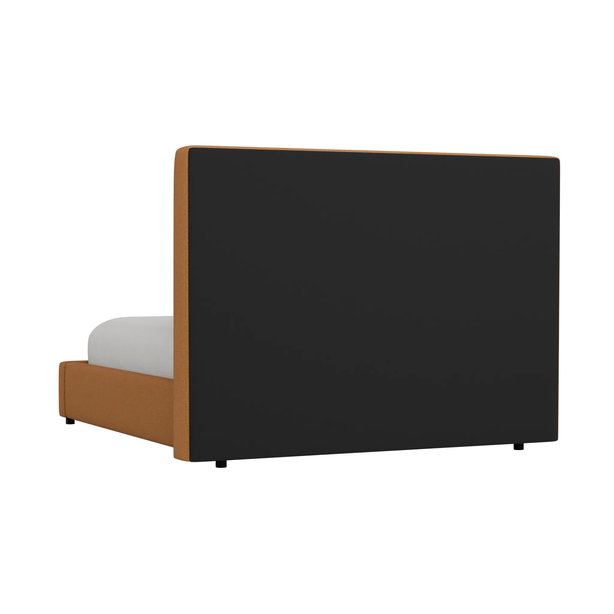 Grayton Elite Light Brown 54" Upholstered Platform Bed