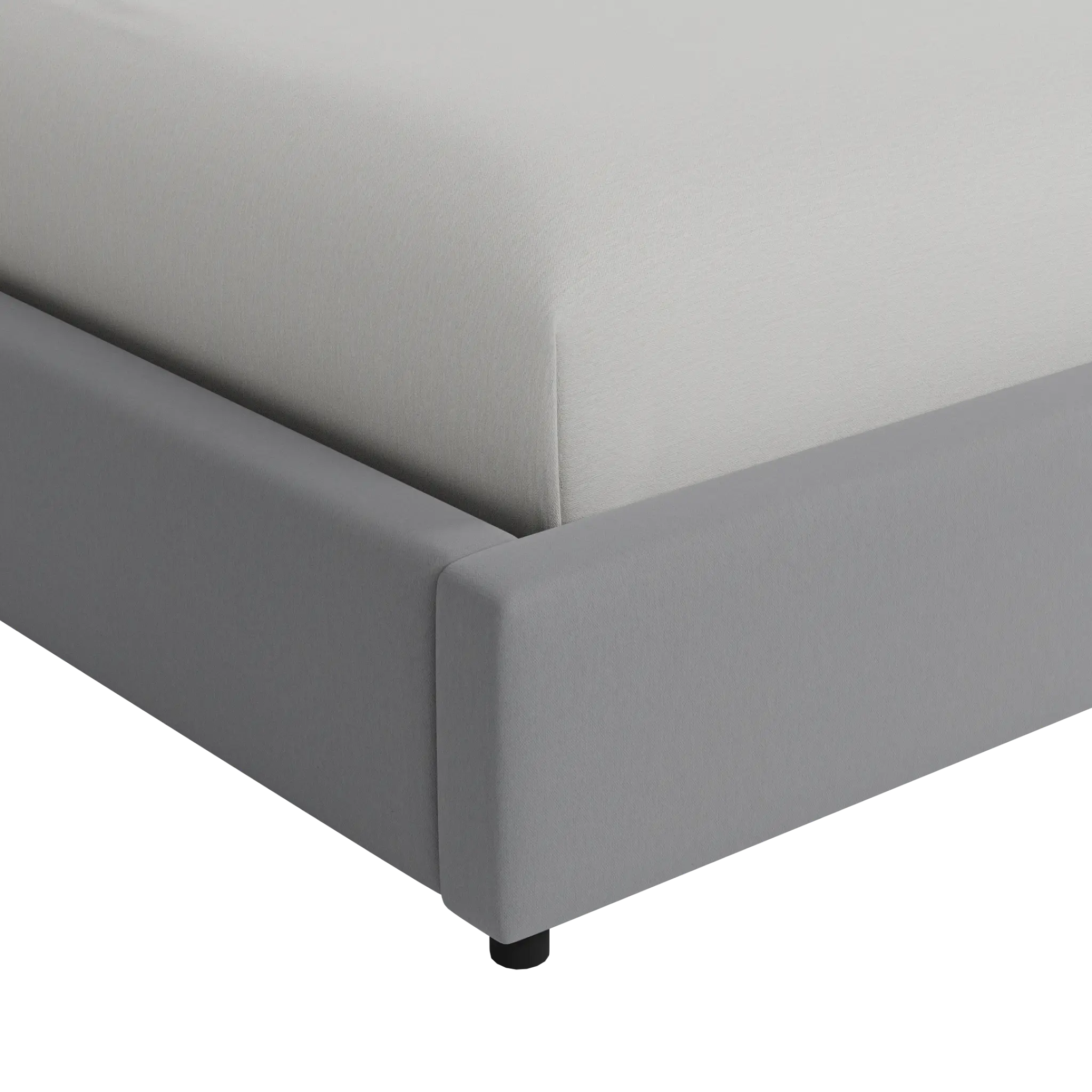 Grayton Delray Light Gray 44" Upholstered Platform Bed Grayton Delray Light Gray 44" Upholstered Platform Bed