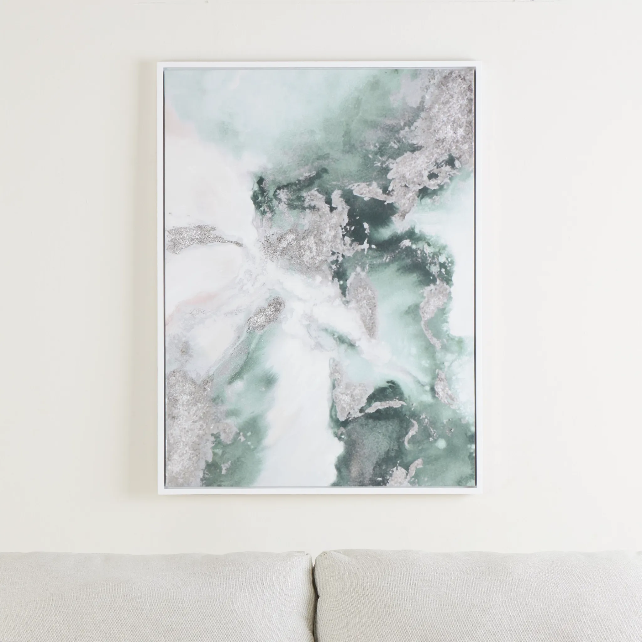 Jamila Green Canvas Wall Art