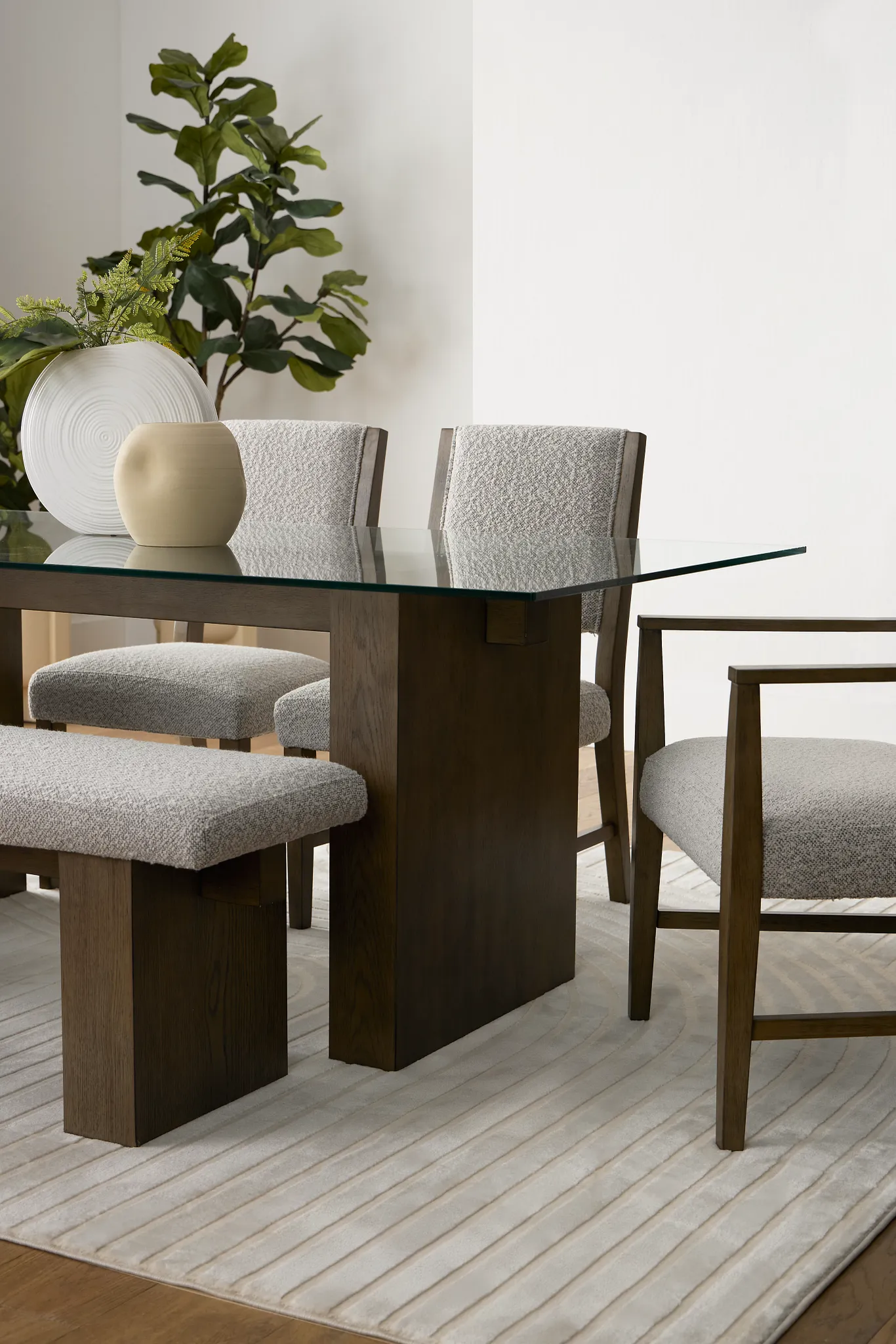 Vance Glass Rectangular Table