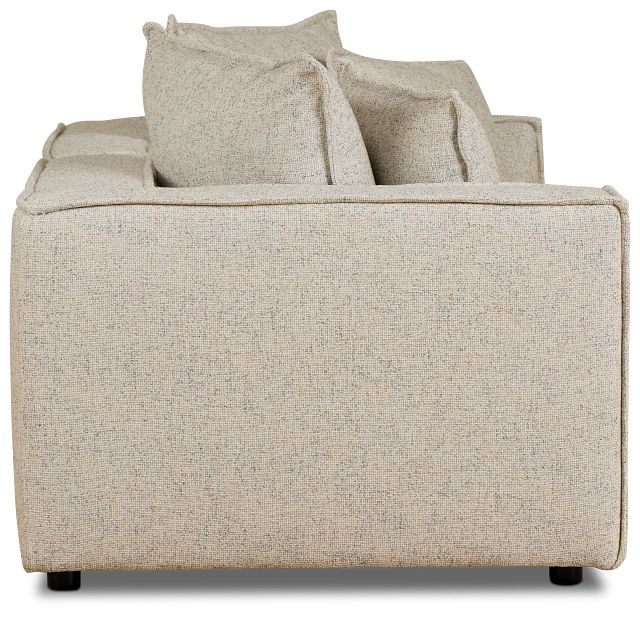 Tatum Beige Fabric 2 Piece Modular Sofa