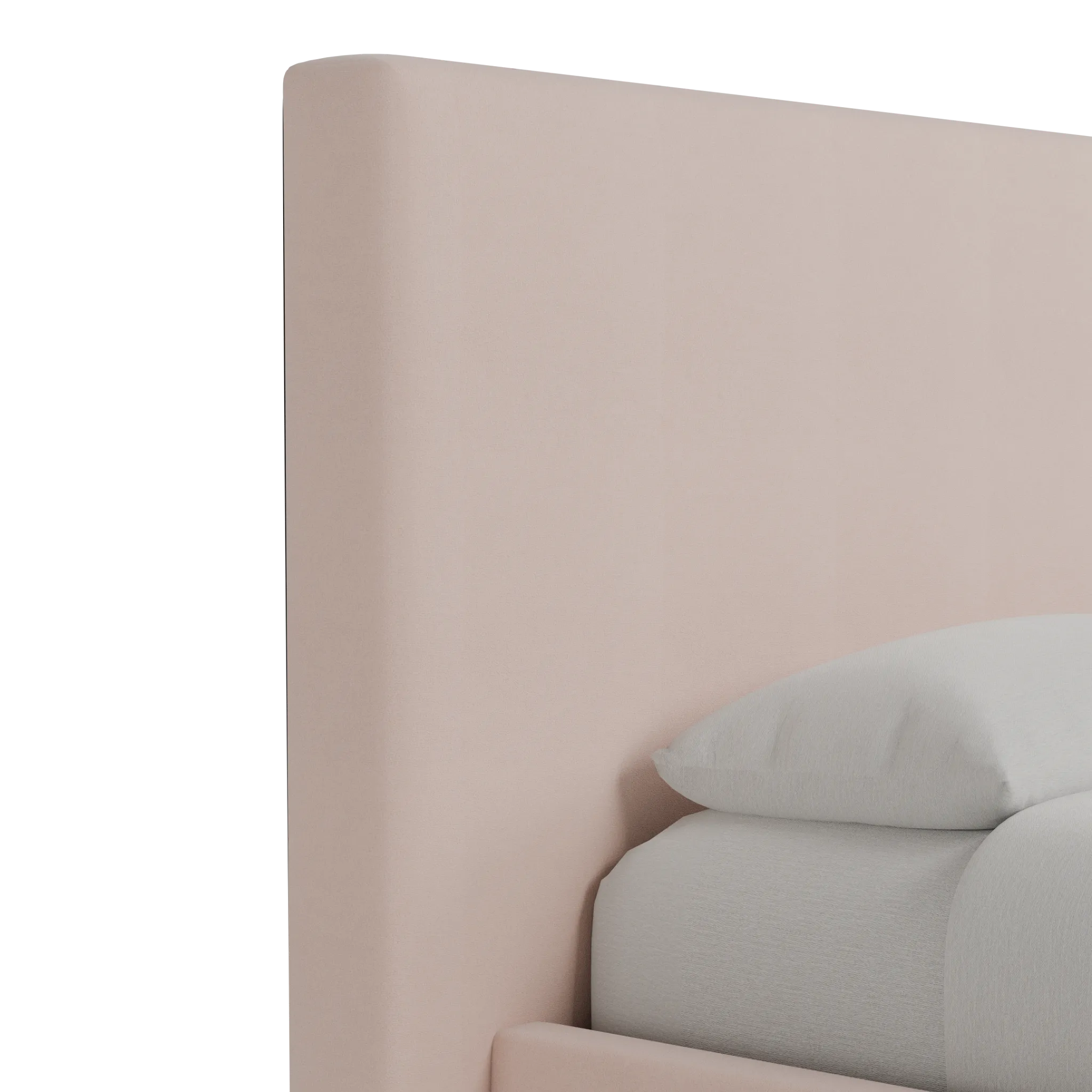 Grayton Joya Light Pink 54" Upholstered Platform Bed