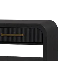 Lyndie Black Drawer Rectangular Coffee Table