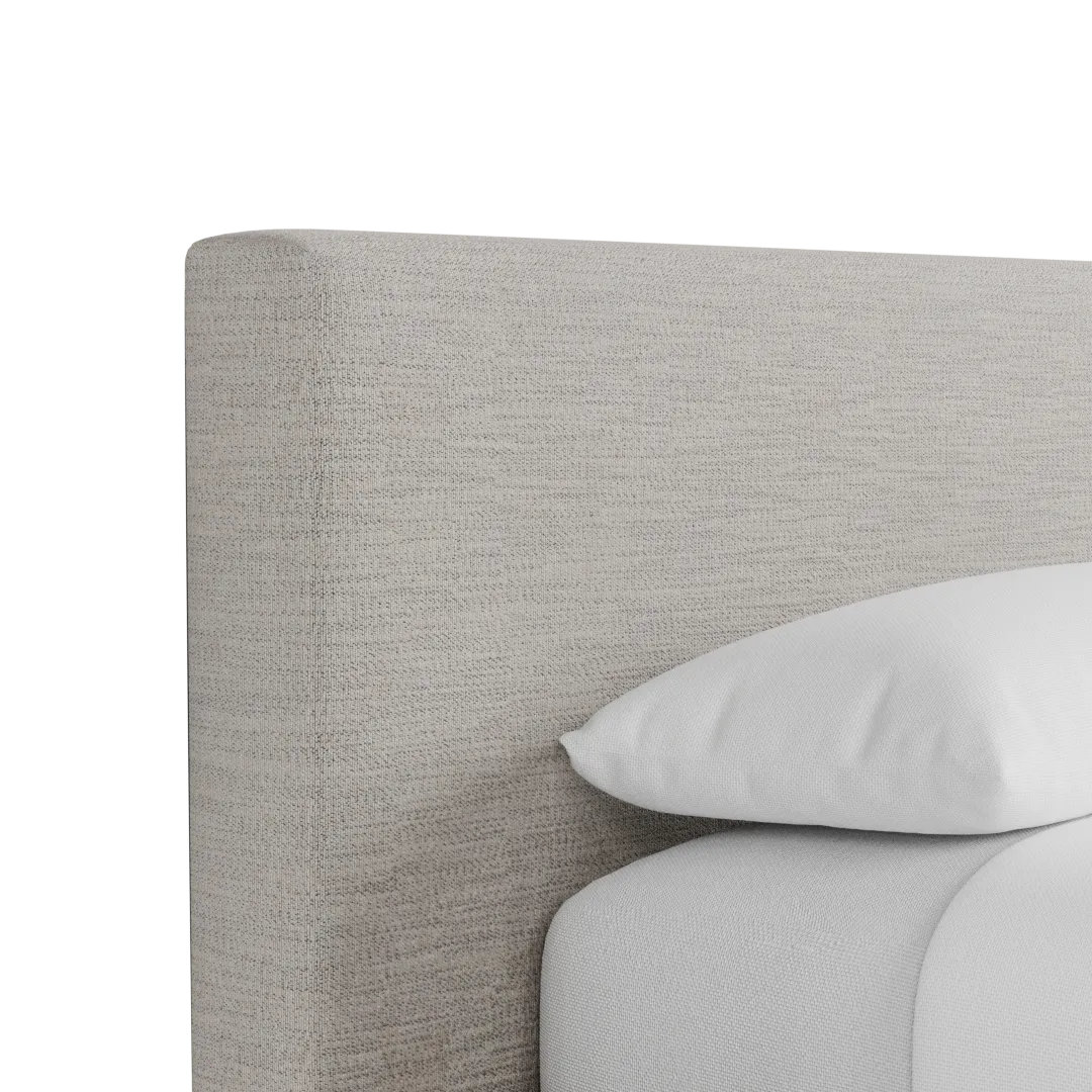 Grayton Maguire Pewter 44" Upholstered Platform Bed