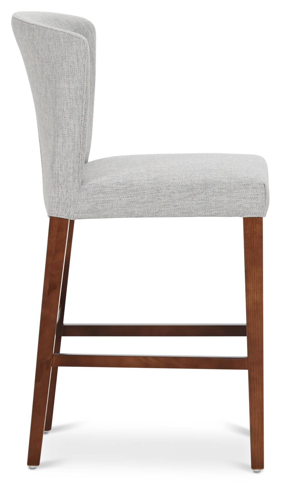 Bentley Light Gray 24" Upholstered Barstool