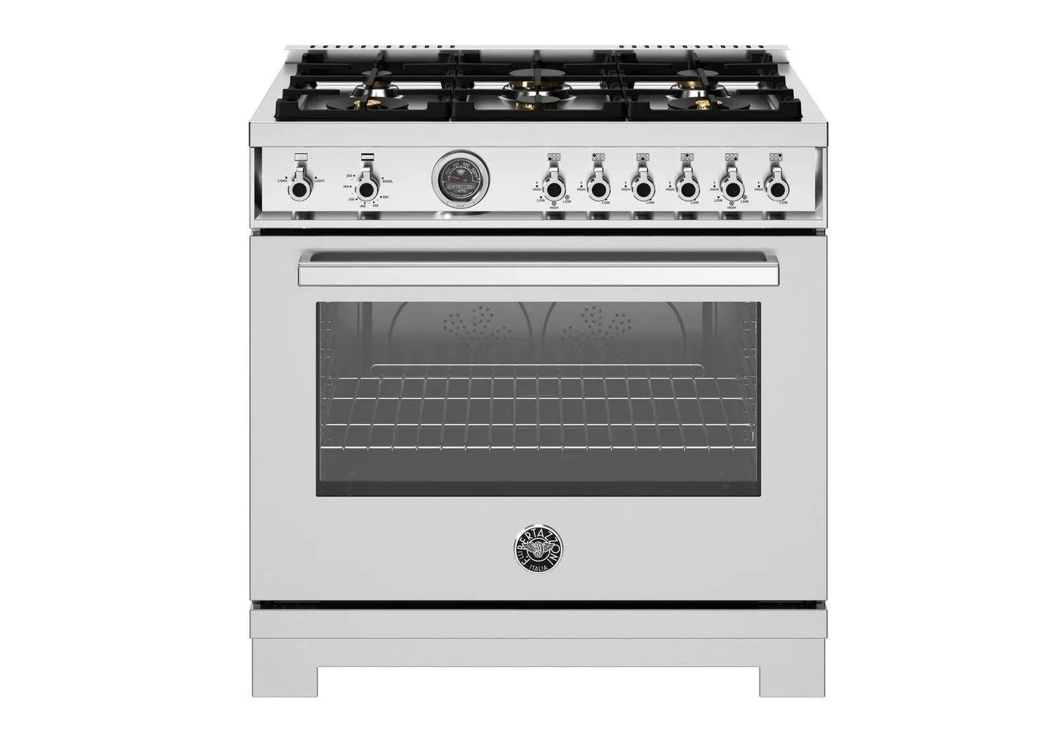 Bertazzoni 366 Series Stainless Steel 36" Gas Range