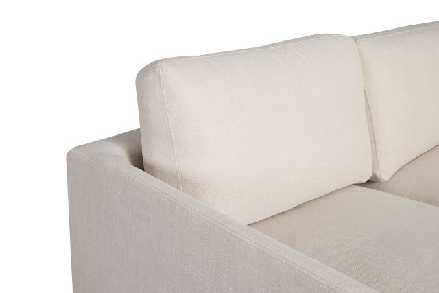 Willow Light Beige Fabric Small Two-arm Sectional