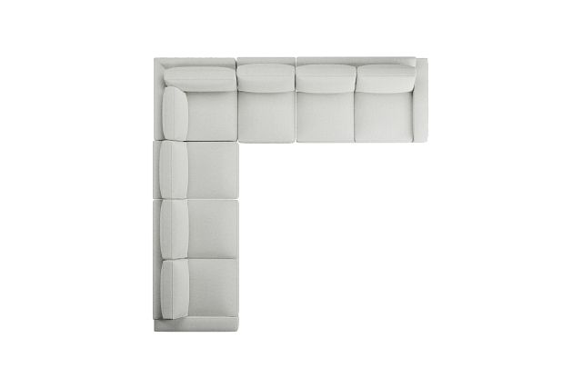 Edgewater Revenue White Large Two-arm Sectional