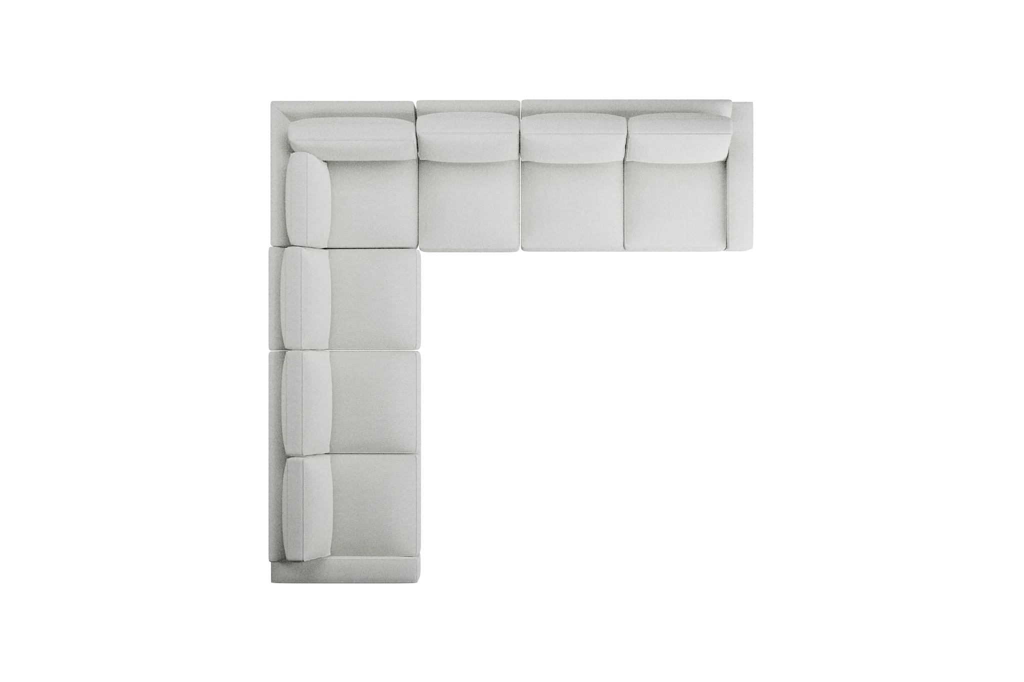 Edgewater Revenue White Large Two-arm Sectional