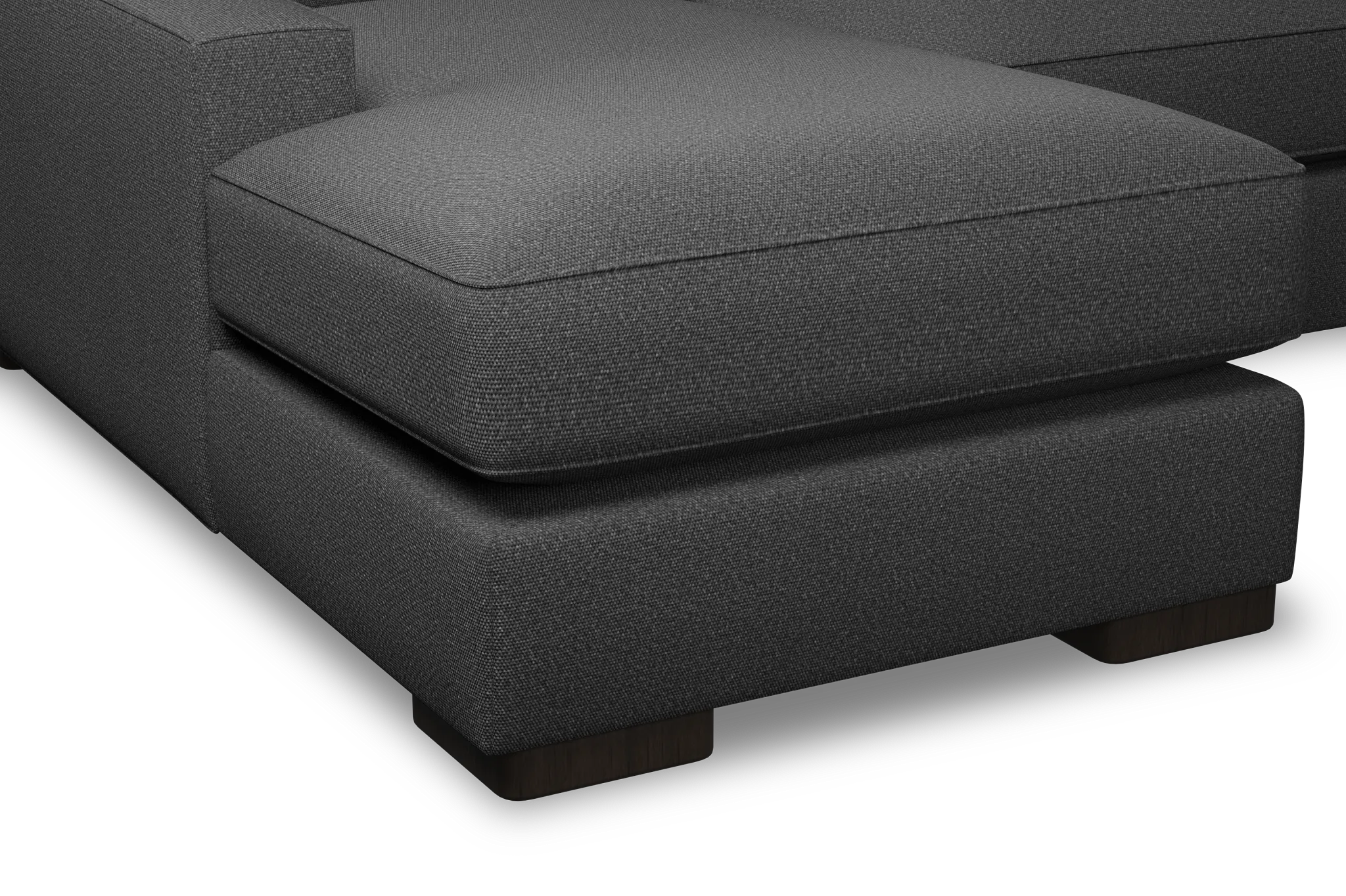 Edgewater Delray Dark Gray Left Chaise Sectional