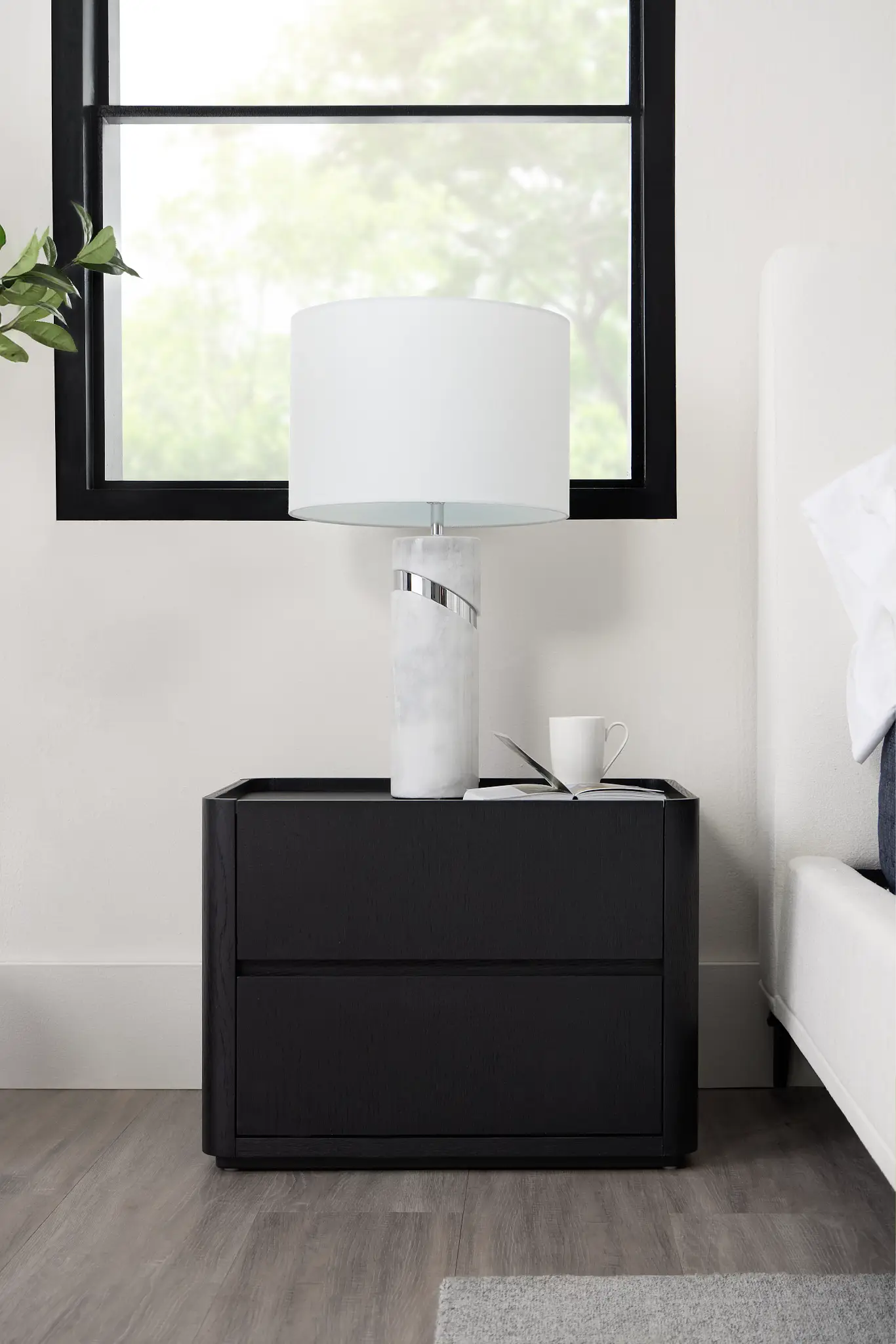 Nomad Black 2-drawer Nightstand Nomad Black 2-drawer Nightstand