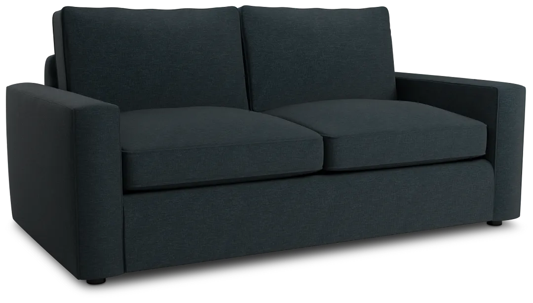 Siesta Elevation Dark Blue Fabric Sofa